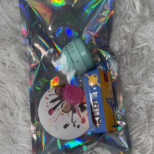 Tatcha Skincare and Makeup Gift Set with Blue and Multicolor Packaging